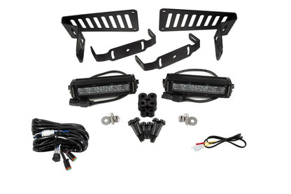 Diode Dynamics SS6 Cowl LED Bracket Kit: Jeep Wrangler / Gladiator (07-26) w/ Hardware
