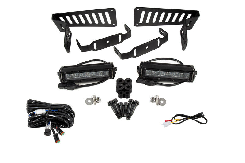 Diode Dynamics SS6 Cowl LED Bracket Kit: Jeep Wrangler / Gladiator (07-26) w/ Hardware