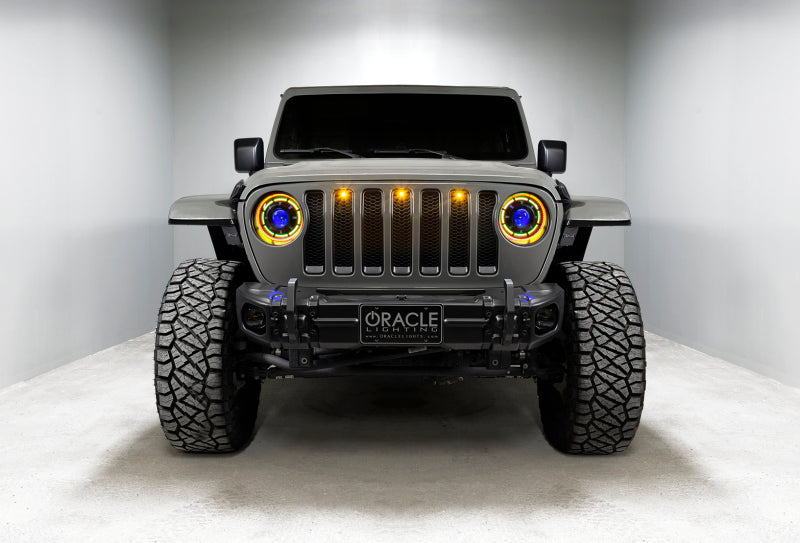ORACLE Lighting Bi-LED Projector Headlights w/ BC1 Controller: Jeep Gladiator / Wrangler JL (18-24)