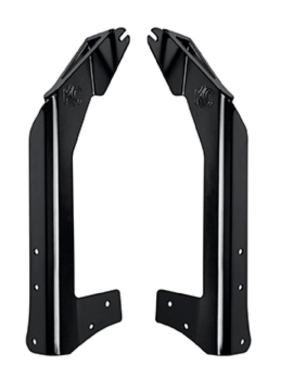 KC HiLiTES 50" Light Bar Windshield Mount Brackets: Jeep Wrangler JK 2007-2018