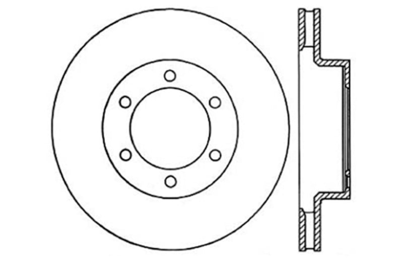 StopTech SportStop 319mm Disc Brake Rotors | Toyota FJ Cruiser / Tacoma / 4Runner (03-23) (127.44129R)