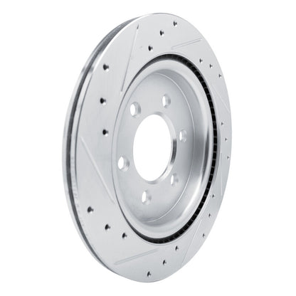 R1 Rear Right Drilled & Slotted Silver Brake Rotor | Ford F-150 (21-25) / Bronco (21-26) (631-54289R)