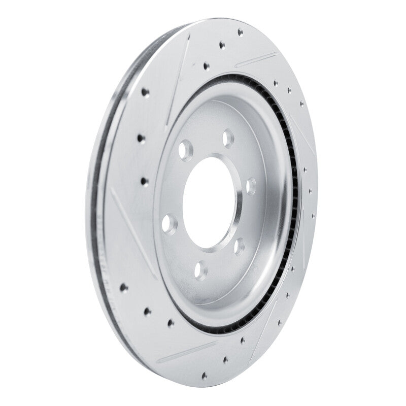 R1 Rear Right Drilled & Slotted Silver Brake Rotor | Ford F-150 (21-25) / Bronco (21-26) (631-54289R)