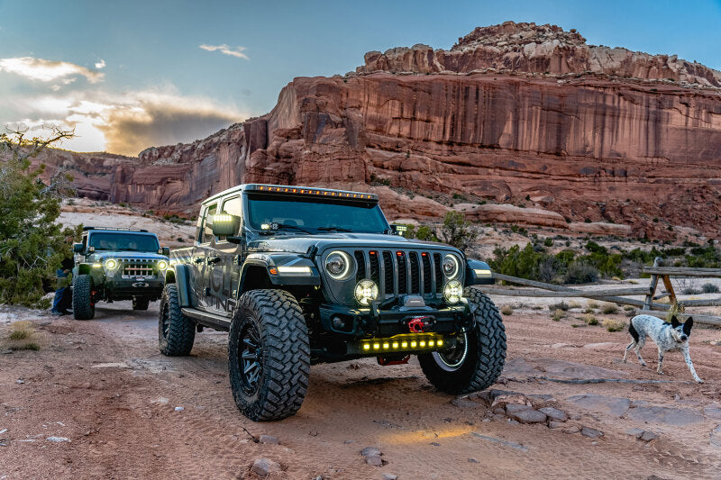 ORACLE Lighting Integrated Windshield LED Light Bar System: Jeep Wrangler / Gladiator (18-24)