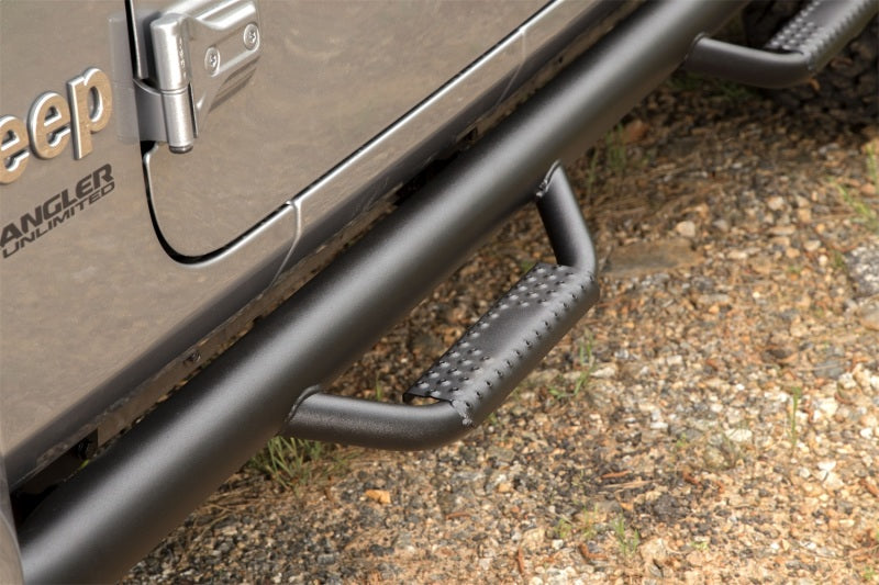 Rugged Ridge Spartan Nerf Bars | Jeep Wrangler JL (18-25) / JK (07-18) Textured Black 3-in. OD Nerf Bar | 11596.04