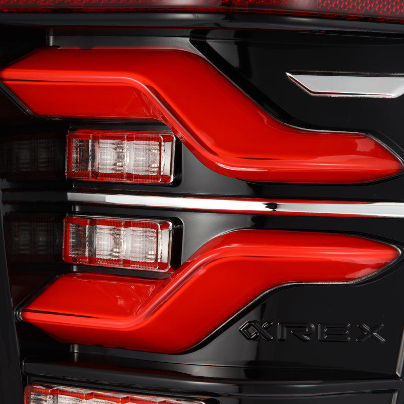 AlphaRex LUXX-Series LED Tail Lights Black-Red | Toyota Tacoma (16-23) (680000)