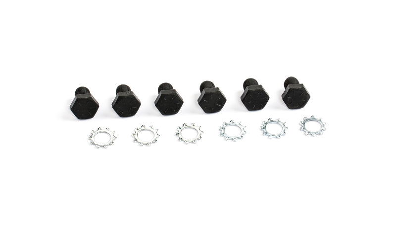 Cometic Gasket 7/16 - 20 x 11/16in Grade 8 Black Oxide Flexplate Bolts w/ Lock Washers | Chevrolet Colorado / ZR2 / GMC Canyon (15-22) (CF1007)