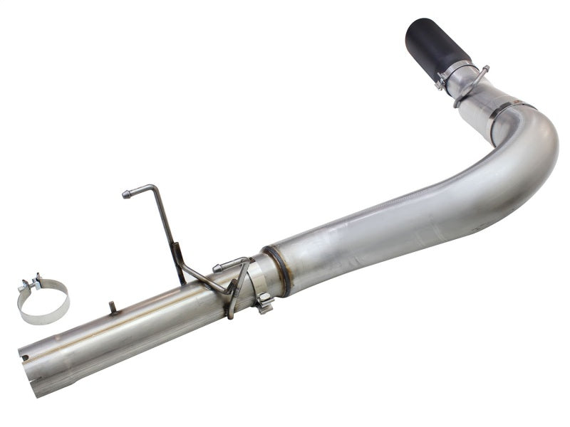 aFe Atlas 5" Aluminized Steel DPF-Back Exhaust Black Tip (REAR): RAM 2500 / 3500 2013-2018 6.7L Crew Cab
