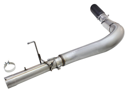 aFe Atlas 5" Aluminized Steel DPF-Back Exhaust Black Tip (REAR): RAM 2500 / 3500 2013-2018 6.7L Crew Cab