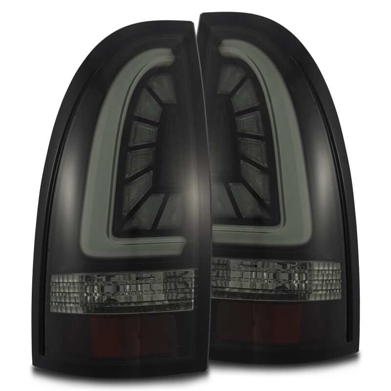 AlphaRex PRO-Series LED Tail Lights Jet Black | Toyota Tacoma (05-15) (680030)