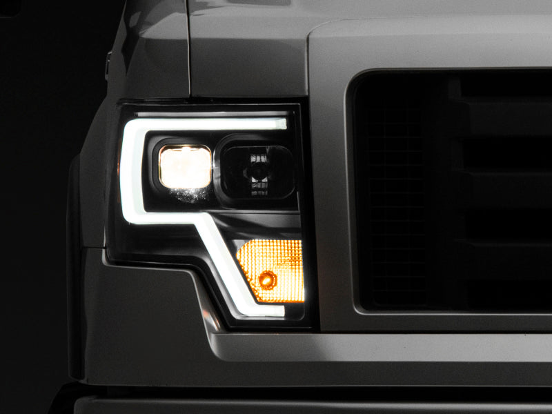 Raxiom 09-14 F-150 Projector Headlights w/ LED Accent | Ford F-150 (T542845)