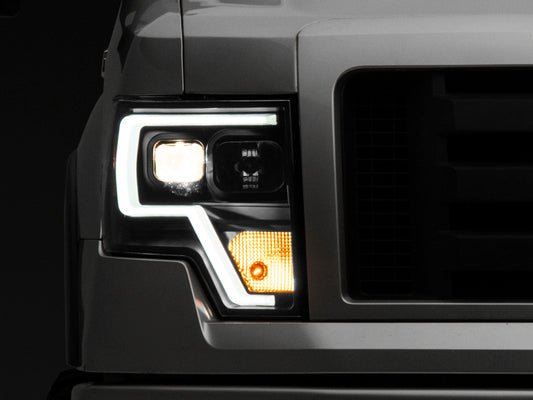 Raxiom 09-14 F-150 Projector Headlights w/ LED Accent | Ford F-150 (T542845)