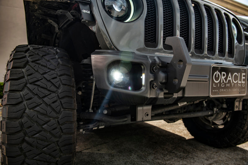 ORACLE Lighting Hi-Perf LED Fog Lights (FRONT): Jeep Wrangler / Gladiator (07-26) - Black