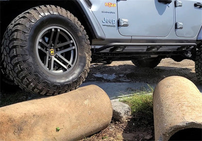 N-Fab Trail Slider Steps Textured Black: Jeep Wrangler (07-18)