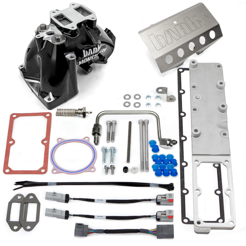 Banks Monster-Ram Intake System Black (F&R): RAM 2500/3500 2013-2018 6.7L Cummins