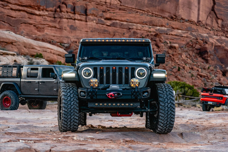 ORACLE Lighting Integrated Windshield LED Light Bar System: Jeep Wrangler / Gladiator (18-24)
