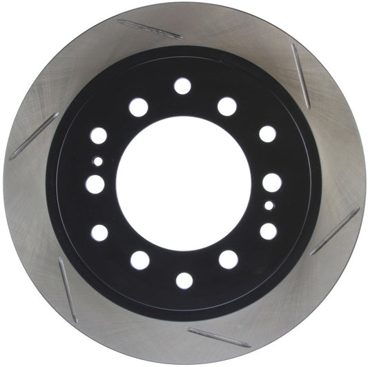 StopTech Power Slot Slotted Left Rear Rotor | Toyota 4Runner (03-05) / 4Runner (06-09) / Lexus GX470 (03-09) (126.44128SL)