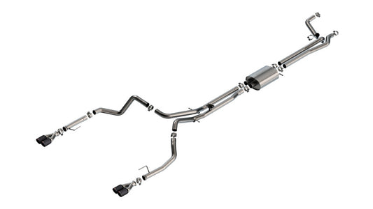 Borla 2.5" S-Type Cat-Back | Chevrolet Silverado 1500 6.2L V8 w/ Carbon Fiber Tips (141000CFBA)