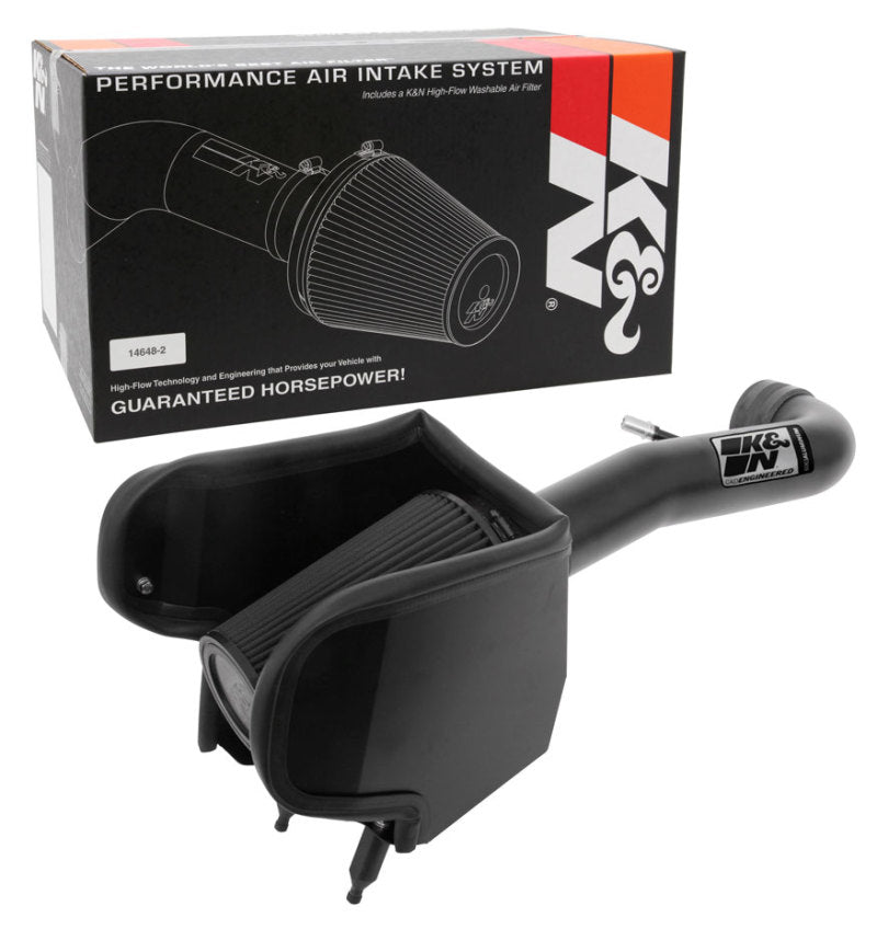 K&N 71 Series Blackhawk Cold Air Intake: Jeep Wrangler (18-25) / Jeep Gladiator (20-25) 3.6L V6