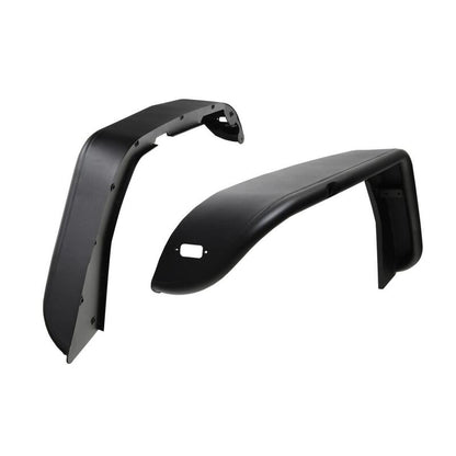 Westin Textured Black Tube Fenders (FRONT): Jeep Wrangler (18-24) / Gladiator (20-24)