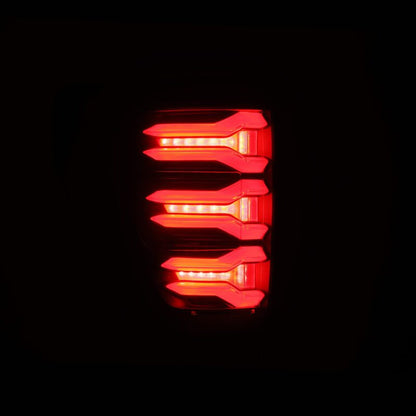 AlphaRex LUXX-Series LED Tail Lights Black-Red | Ford F150/F150 Raptor (21-23) (653030)
