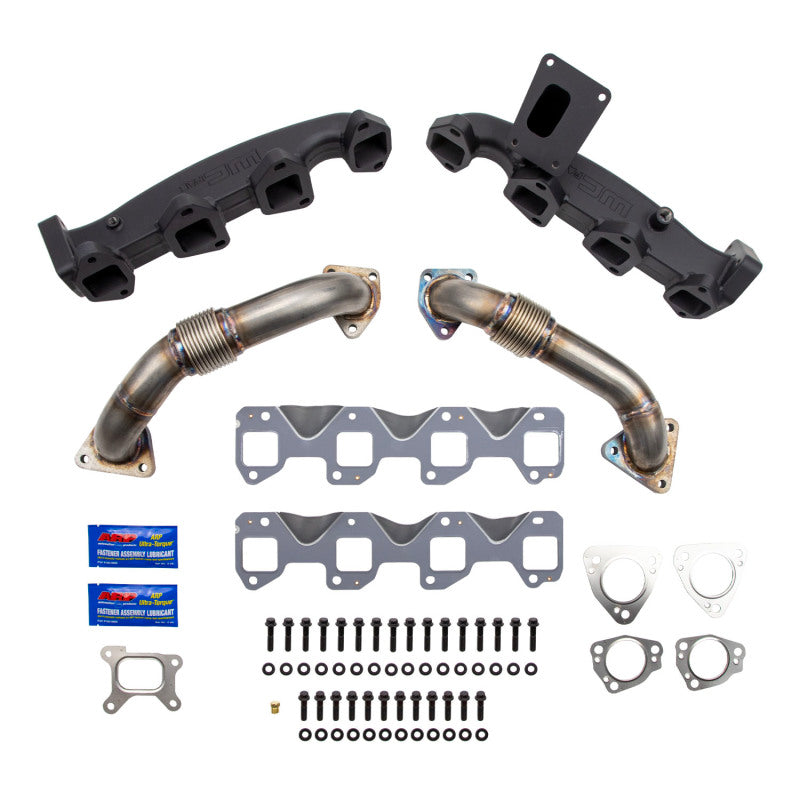 Wehrli Billet Exhaust Manifold & Stainless Up Pipe Kit | Chevrolet Silverado 2500HD / 3500HD / GMC Sierra 2500HD / 3500HD (20-26) (WCF100226)