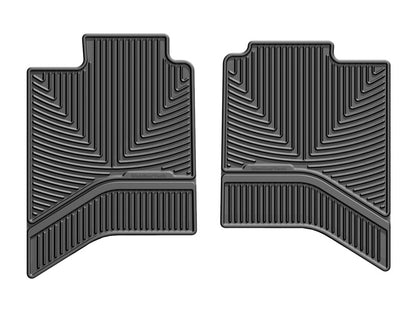 WeatherTech Rear Rubber Floor Mats: Dodge Ram 1500 Quad Cab (2002-2010) - Black