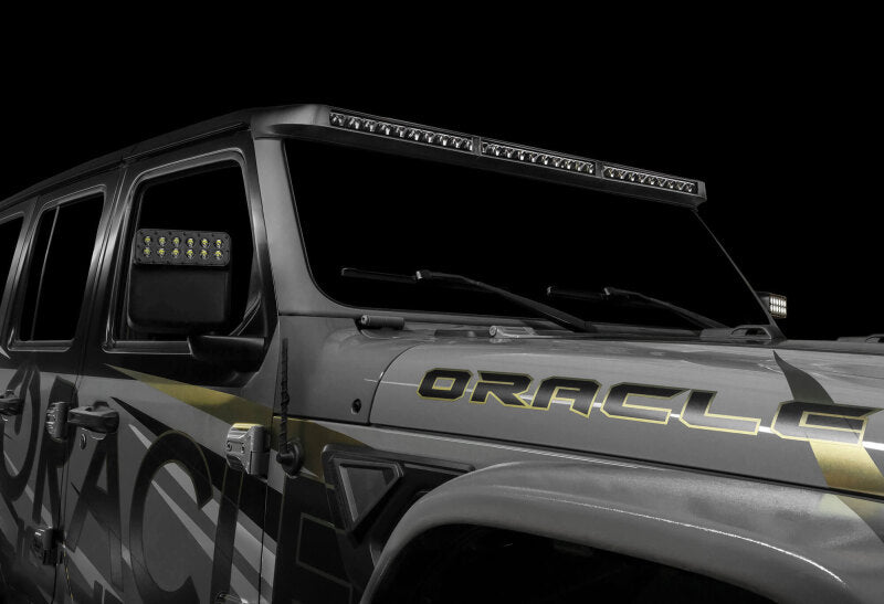 ORACLE Lighting Integrated Windshield LED Light Bar System: Jeep Wrangler / Gladiator (18-24)