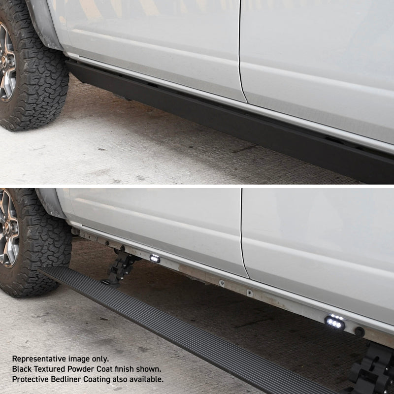 Go Rhino VoltStep Electric Running Board Kit w/ Bedliner (F&R): Fits Dodge / Ram 1500 (02-24)