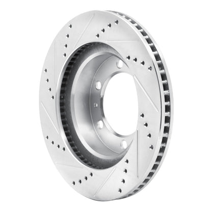 DuraForce Front Drilled & Slotted Silver Brake Rotor | Toyota Tacoma (05-23) (631-76128R)