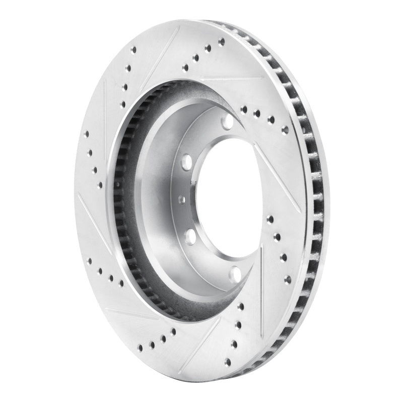 DuraForce Front Drilled & Slotted Silver Brake Rotor | Toyota Tacoma (05-23) (631-76128R)