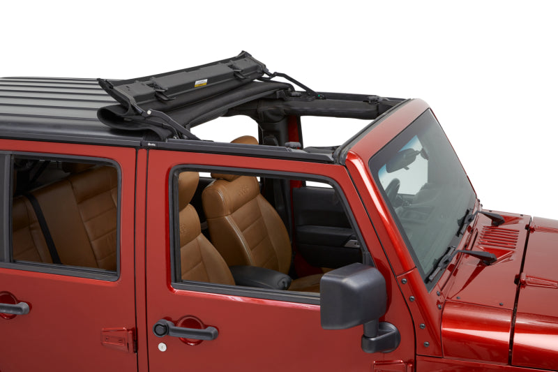 Bestop Sunrider Hardtop Premium Black Twill (F&R): Jeep Wrangler JK 2007-2018 3.6L / 3.8L V6