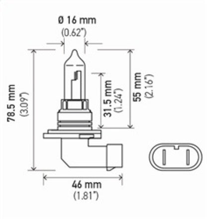 Hella 9005/HB3 12V 65W Bulb | Ford Ranger (19-26) (9005)