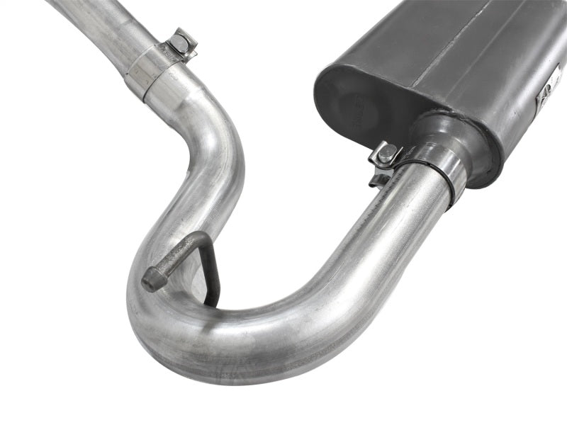 AFE Scorpion Aluminized Steel Cat-Back Exhaust System: Jeep Wrangler JK 2007 - 2018 (3.6L & 3.8L V6 2-Door Models)