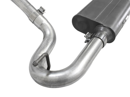 AFE Scorpion Aluminized Steel Cat-Back Exhaust System: Jeep Wrangler JK 2007 - 2018 (3.6L & 3.8L V6 2-Door Models)