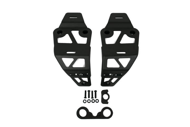 DV8 Offroad Dual Pod Light Mounts: Jeep Wrangler (18-22) / Gladiator (20-22)