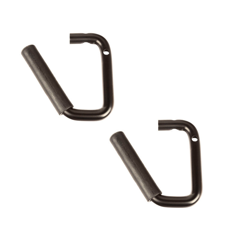 Rugged Ridge Steel Grab Handles Front Pair (FRONT): Jeep Wrangler JK / JLU (07-18) - Black