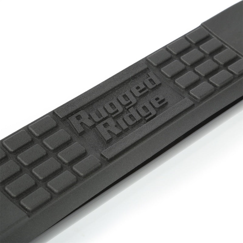 Rugged Ridge 3-In Round Side Steps | Jeep Wrangler JK / JL (07-25) (11590.05)