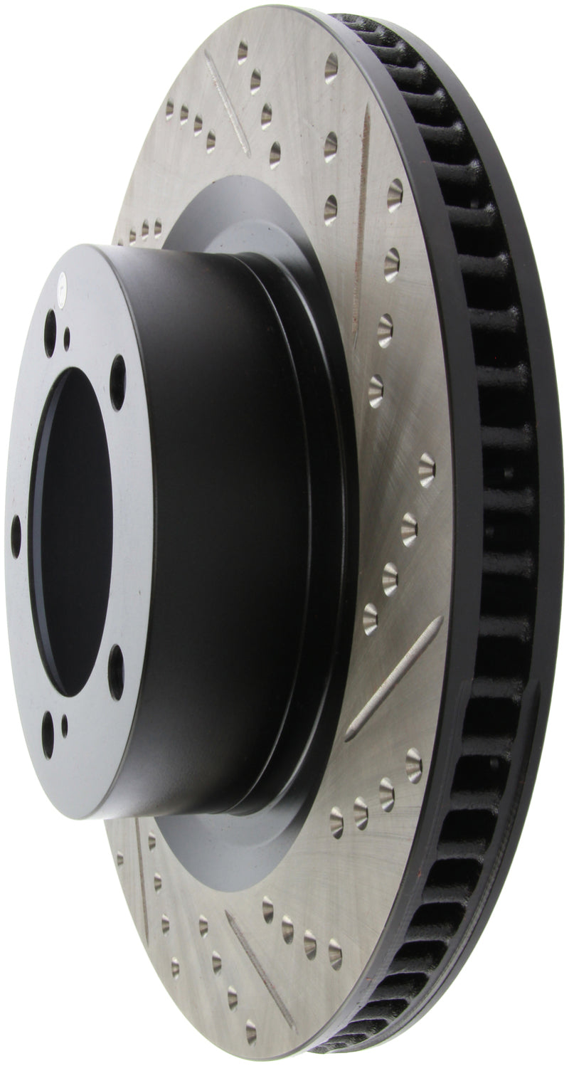 StopTech Front Left Slotted & Drilled Rotor | Toyota Tundra / Sequoia (14-21) (127.44156L)