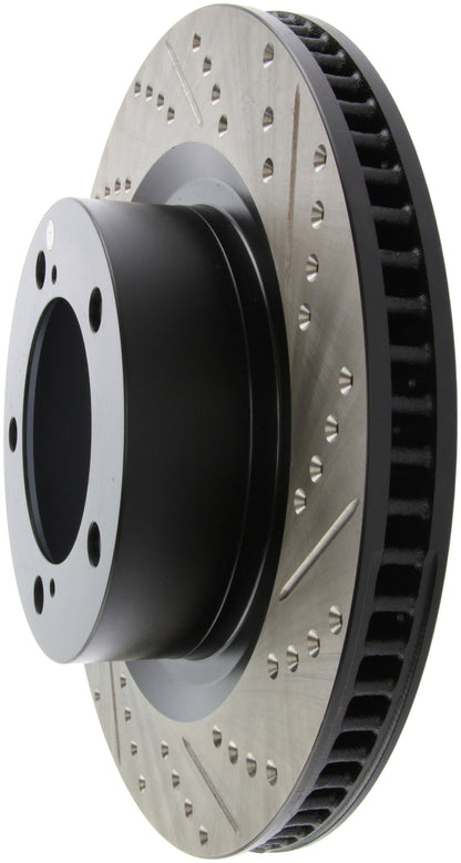 StopTech Front Left Slotted & Drilled Rotor | Toyota Tundra / Sequoia (14-21) (127.44156L)