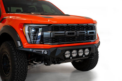 Addictive Desert Designs 2021+ Ford Raptor Bomber Front Bumper w/ 4 Rigid 360 6in Light Mounts | Ford F-150 Raptor (21-23) (F210014110103)