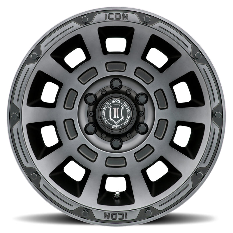 ICON Thrust 17x8.5 6x5.5 0mm Offset Wheel | Ford Bronco (21-26) (2817858347SSBT)