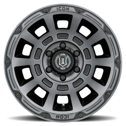 ICON Thrust 17x8.5 6x5.5 0mm Offset Wheel | Ford Bronco (21-26) (2817858347SSBT)
