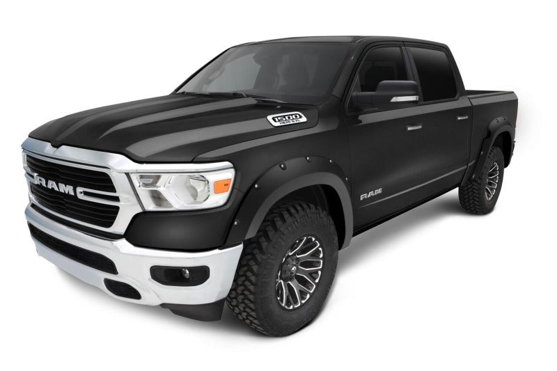 Bushwacker Pocket Style Fender Flares 4pc: Fits Most Ram 1500 Models (2019-2024) - Diamond Black