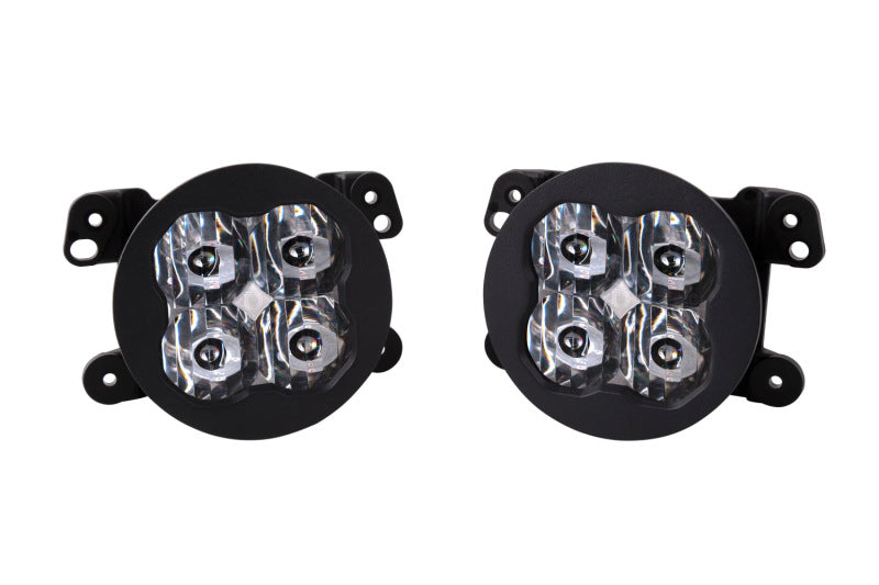 Diode Dynamics SS3 Pro Type M White SAE Fog Kit (F&R): Fits Chrysler / Dodge / Jeep (05-24)