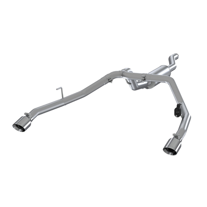 MBRP PRO Series 2.5" Dual Cat-Back Exhaust (REAR): Jeep Gladiator JT 2020-2024 3.6L SS