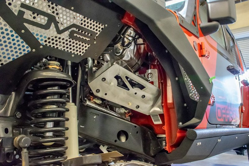 DV8 Offroad Engine Bay Compressor Mount: Jeep Wrangler (18-21) / Gladiator (20-21)