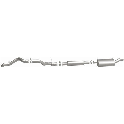 MagnaFlow Overland Cat-Back Perf Exhaust No-Tip Exit (REAR): Jeep Wrangler JL/JK 18-25 3.6L V6