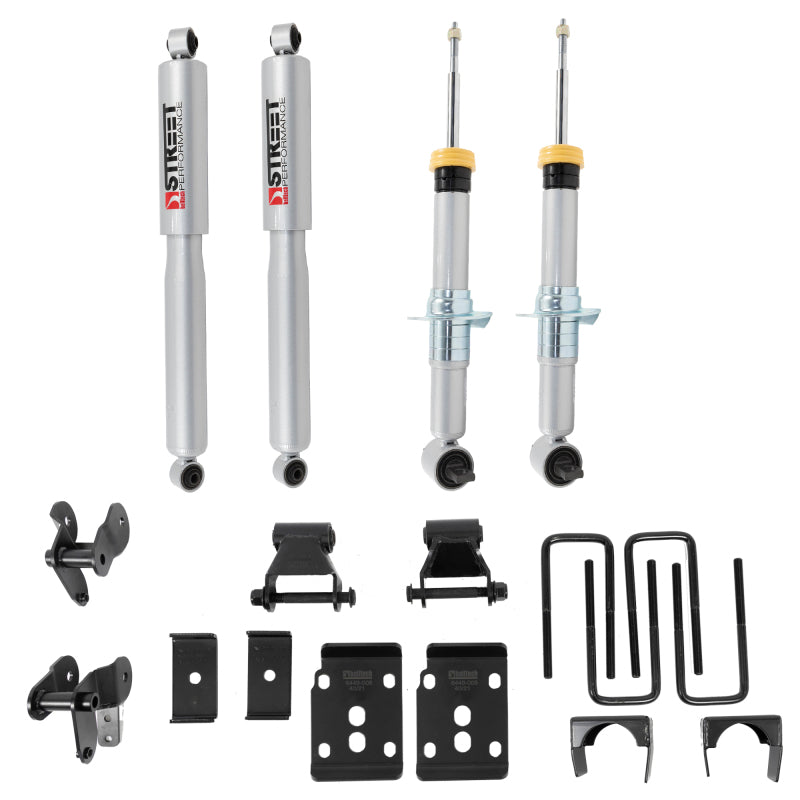 Belltech 2021+ Ford F-150 2WD 1-3.5in Front & 4.5in Rear Complete Lowering Kit | Ford F-150 (21-26) (1050SP)