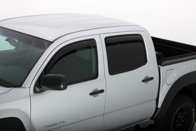 AVS 05-15 Toyota Tacoma Double Cab Ventvisor In-Channel Front & Rear Window Deflectors | Toyota Tacoma (05-15) (194056)